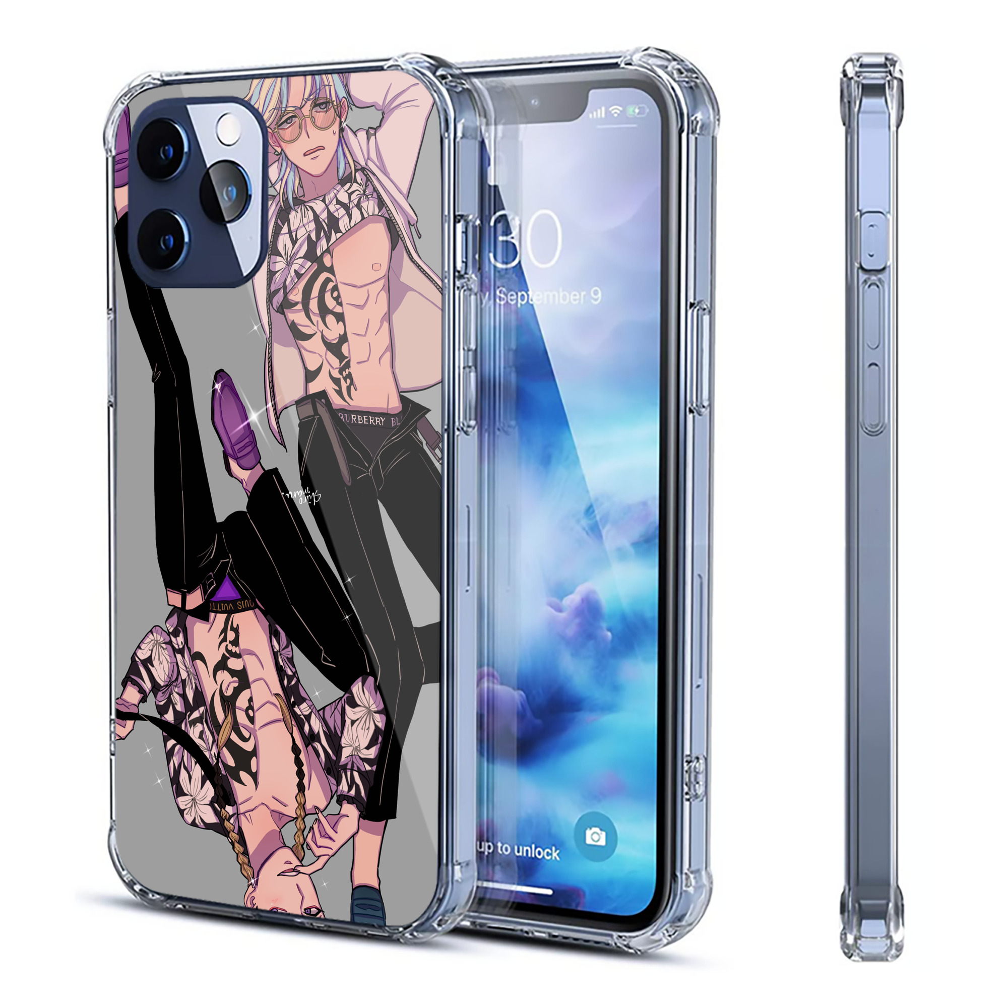 （画像用） 東京リベンジャーズ Tokyo Revengers 【iPhone 12シリーズ対応】透明スマホケース（クリアソフトケース）